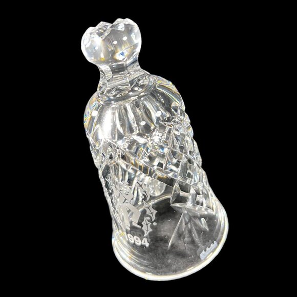 Vtg Waterford Cut Crystal Bell 1994 12 Days Christmas Eleven Pipers Piping BOX - Picture 5 of 12